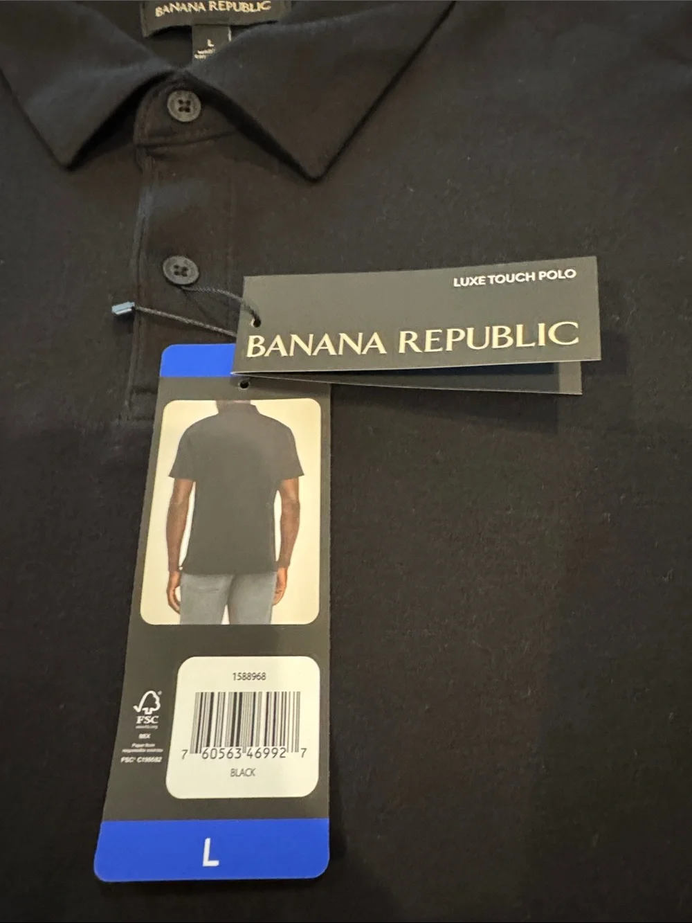 NWT. Banana Republic Luxe Touch Polo.